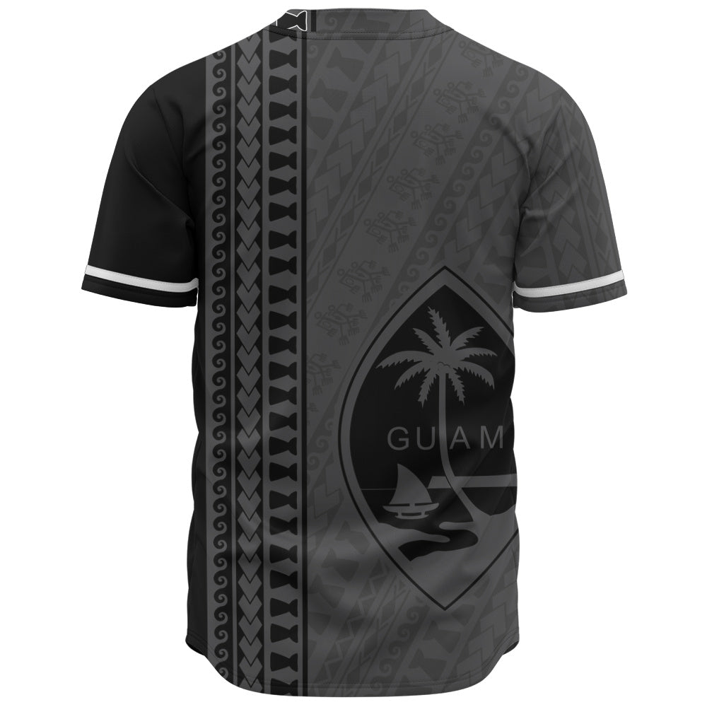 Guam Baseball Shirt Island Crest Chamorro Tribal Heritage