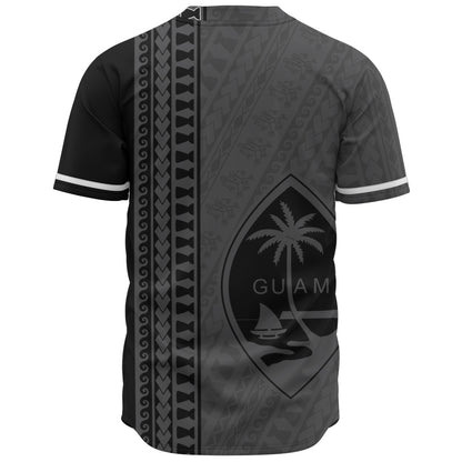 Guam Baseball Shirt Island Crest Chamorro Tribal Heritage