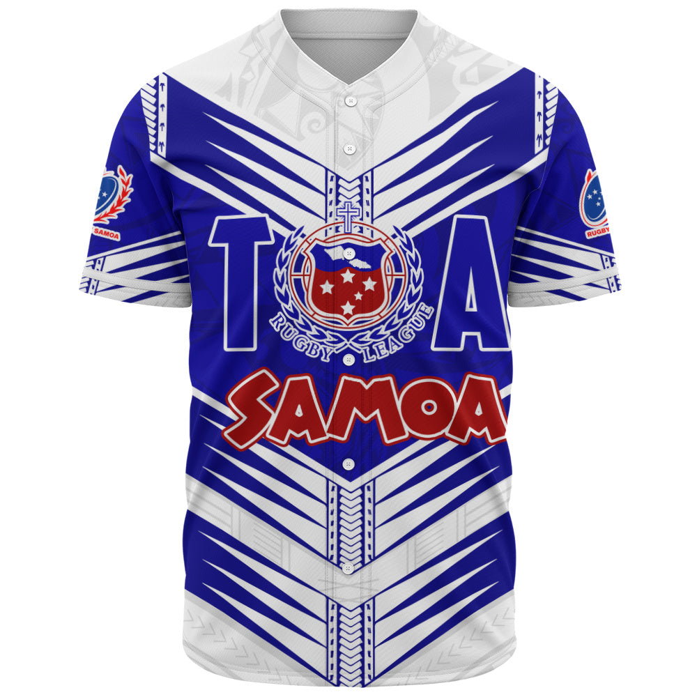 Samoa Baseball Shirt Toa Samoa Rugby Polynesian Tribal Pride Style