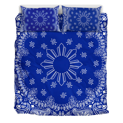 Philippines Filipinos Bedding Set Sun Bandana Paisley Print Heritage