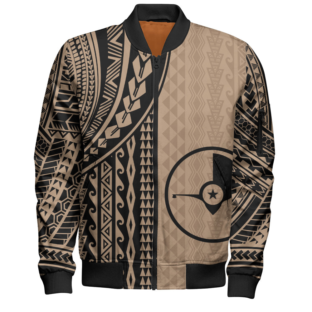 Yap State Bomber Jacket Polynesian Tattoo