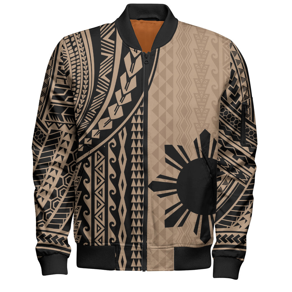 Philippines Filipinos Bomber Jacket Polynesian Tattoo