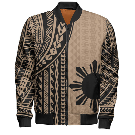 Philippines Filipinos Bomber Jacket Polynesian Tattoo