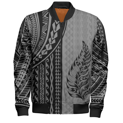 New Zealand Bomber Jacket Polynesian Tattoo