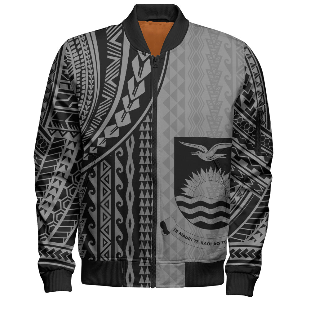 Kiribati Bomber Jacket Polynesian Tattoo