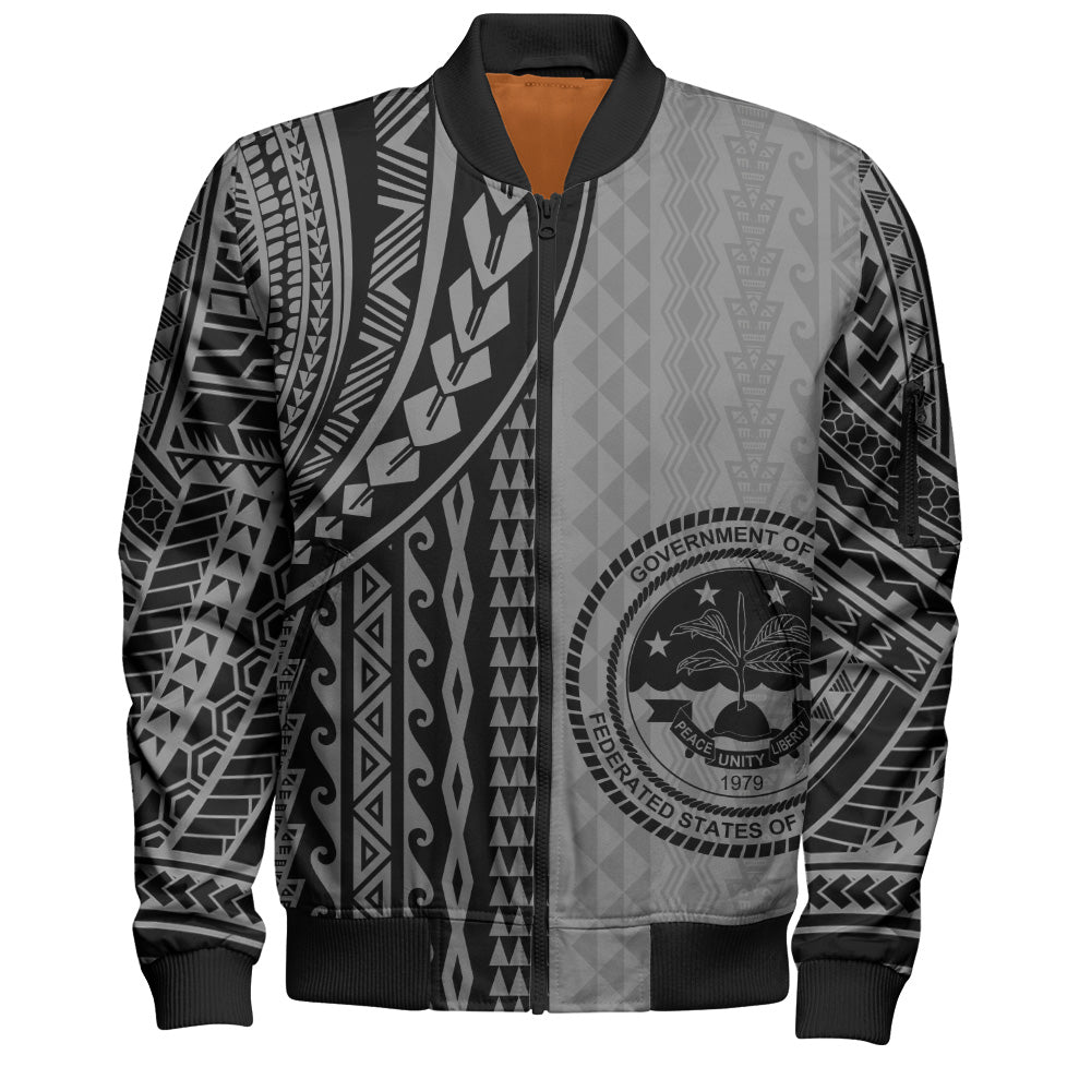 Federated States Of Micronesia Bomber Jacket Polynesian Tattoo