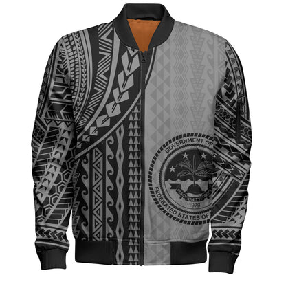 Federated States Of Micronesia Bomber Jacket Polynesian Tattoo