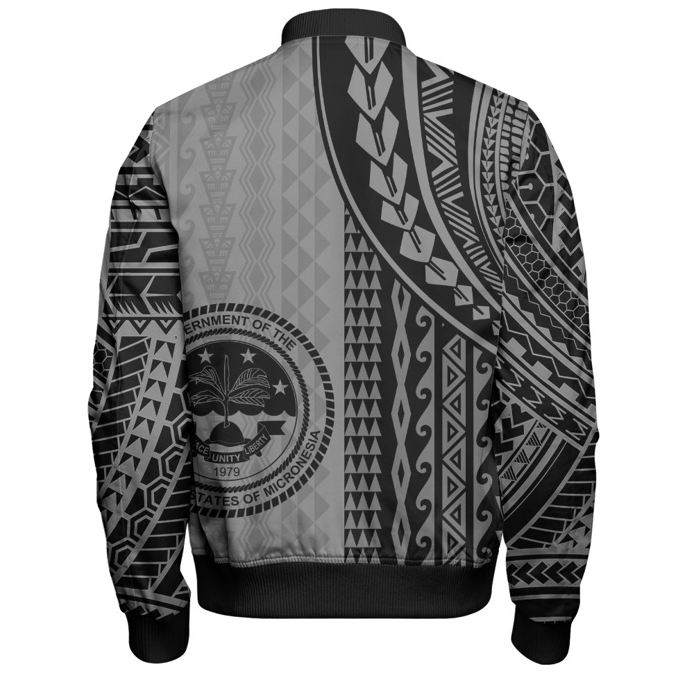Federated States Of Micronesia Bomber Jacket Polynesian Tattoo