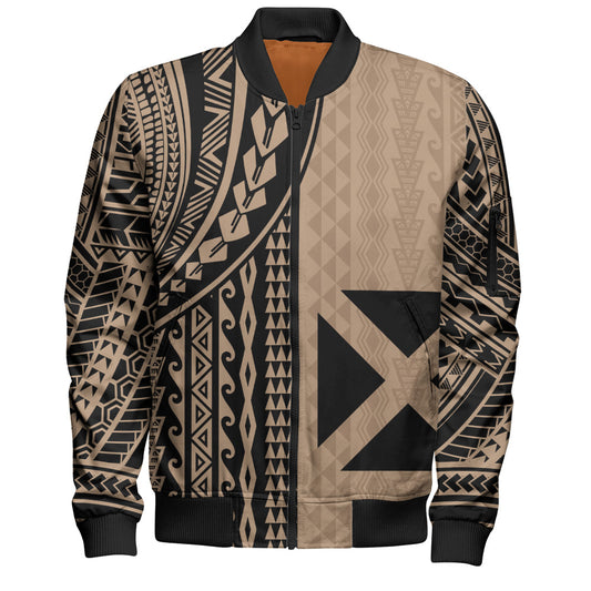 Wallis And Futuna Bomber Jacket Polynesian Tattoo