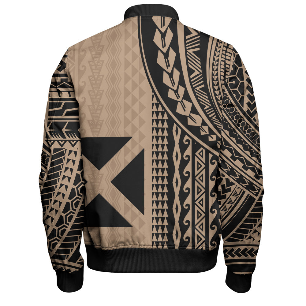 Wallis And Futuna Bomber Jacket Polynesian Tattoo
