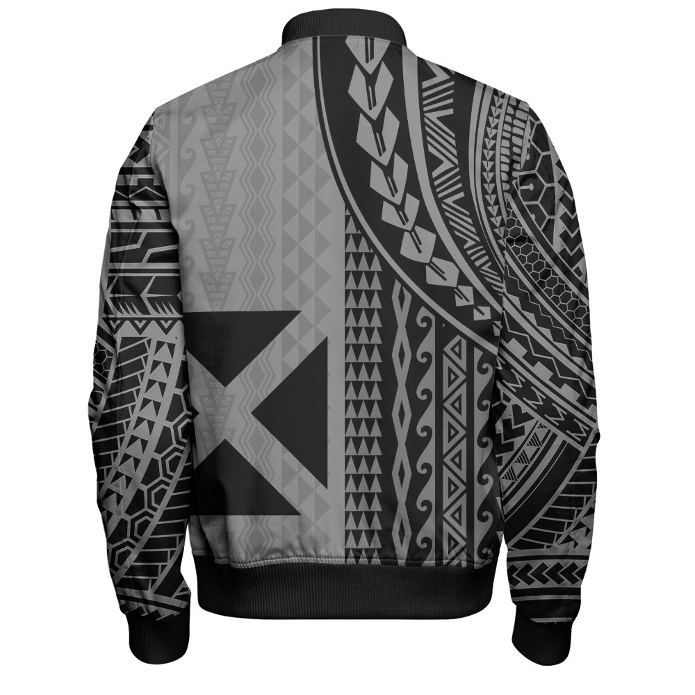 Wallis And Futuna Bomber Jacket Polynesian Tattoo