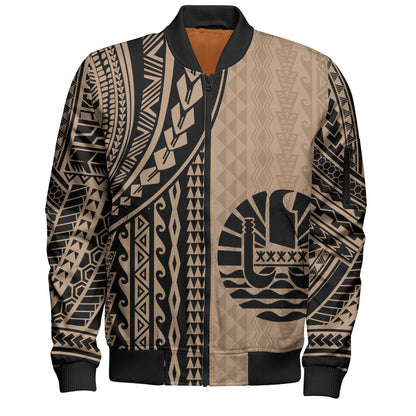 Tahiti Bomber Jacket Polynesian Tattoo