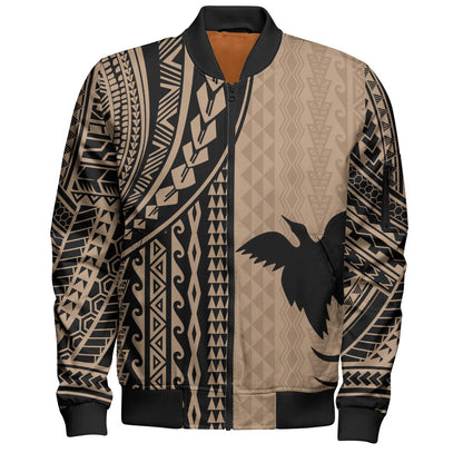 Papua New Guinea Bomber Jacket Polynesian Tattoo