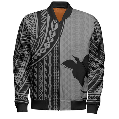 Papua New Guinea Bomber Jacket Polynesian Tattoo