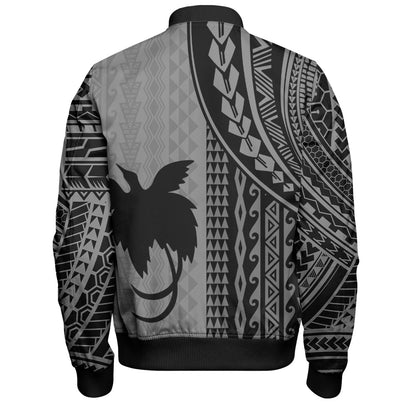 Papua New Guinea Bomber Jacket Polynesian Tattoo