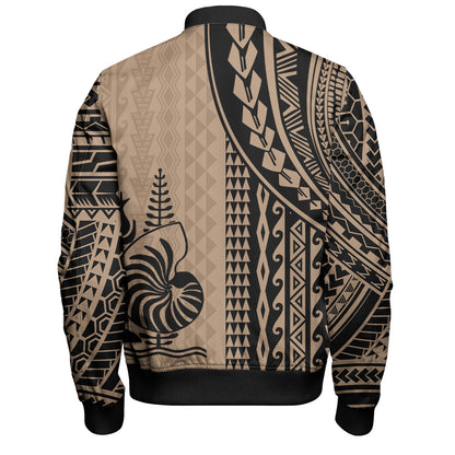 New Caledonia Bomber Jacket Polynesian Tattoo