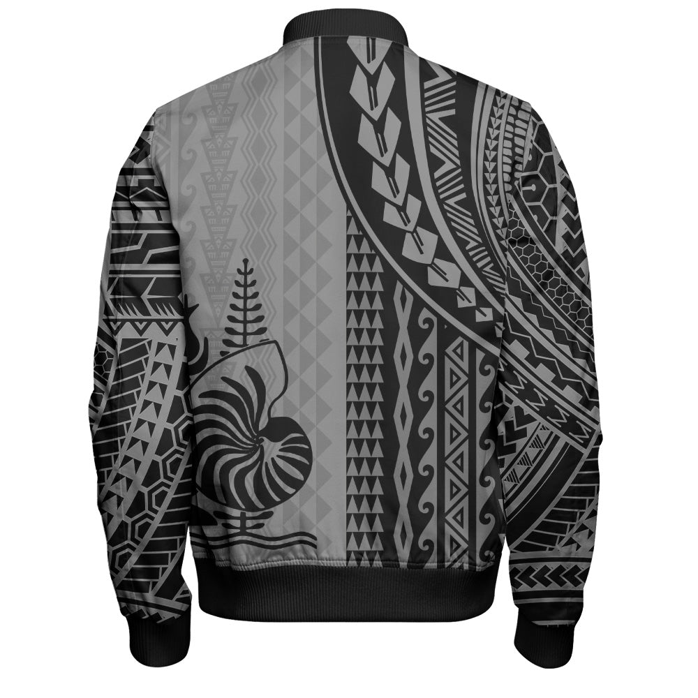 New Caledonia Bomber Jacket Polynesian Tattoo