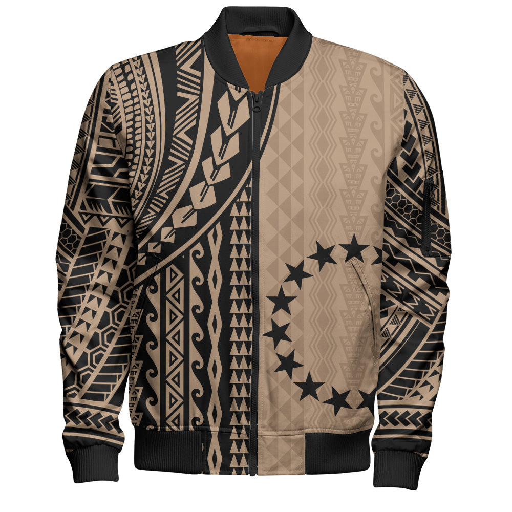 Cook Islands Bomber Jacket Polynesian Tattoo