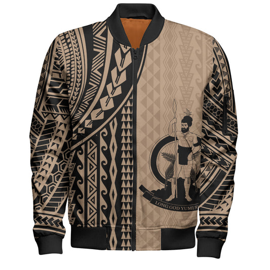 Vanuatu Bomber Jacket Polynesian Tattoo