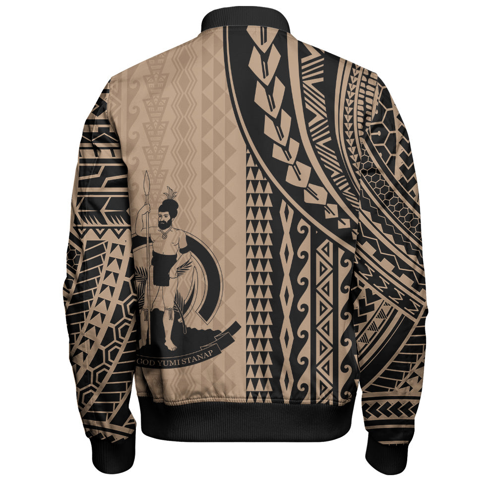 Vanuatu Bomber Jacket Polynesian Tattoo