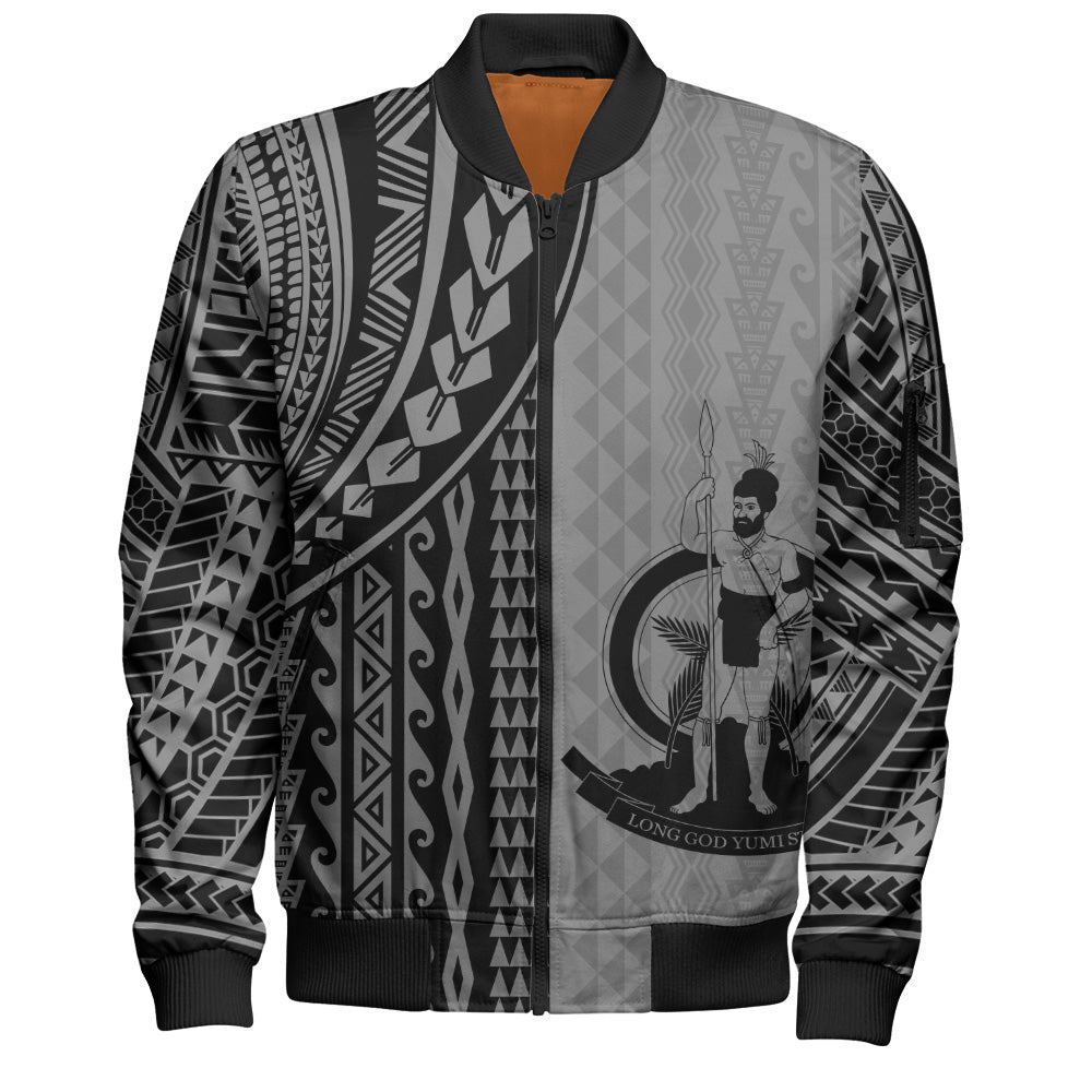 Vanuatu Bomber Jacket Polynesian Tattoo