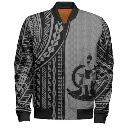 Vanuatu Bomber Jacket Polynesian Tattoo