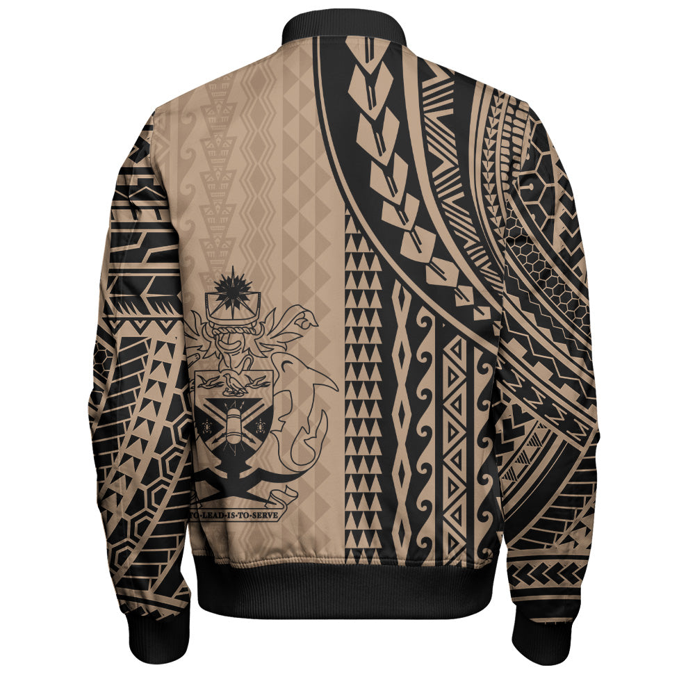 Solomon Islands Bomber Jacket Polynesian Tattoo