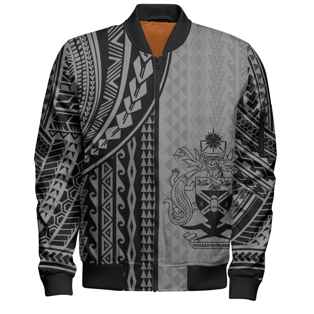 Solomon Islands Bomber Jacket Polynesian Tattoo