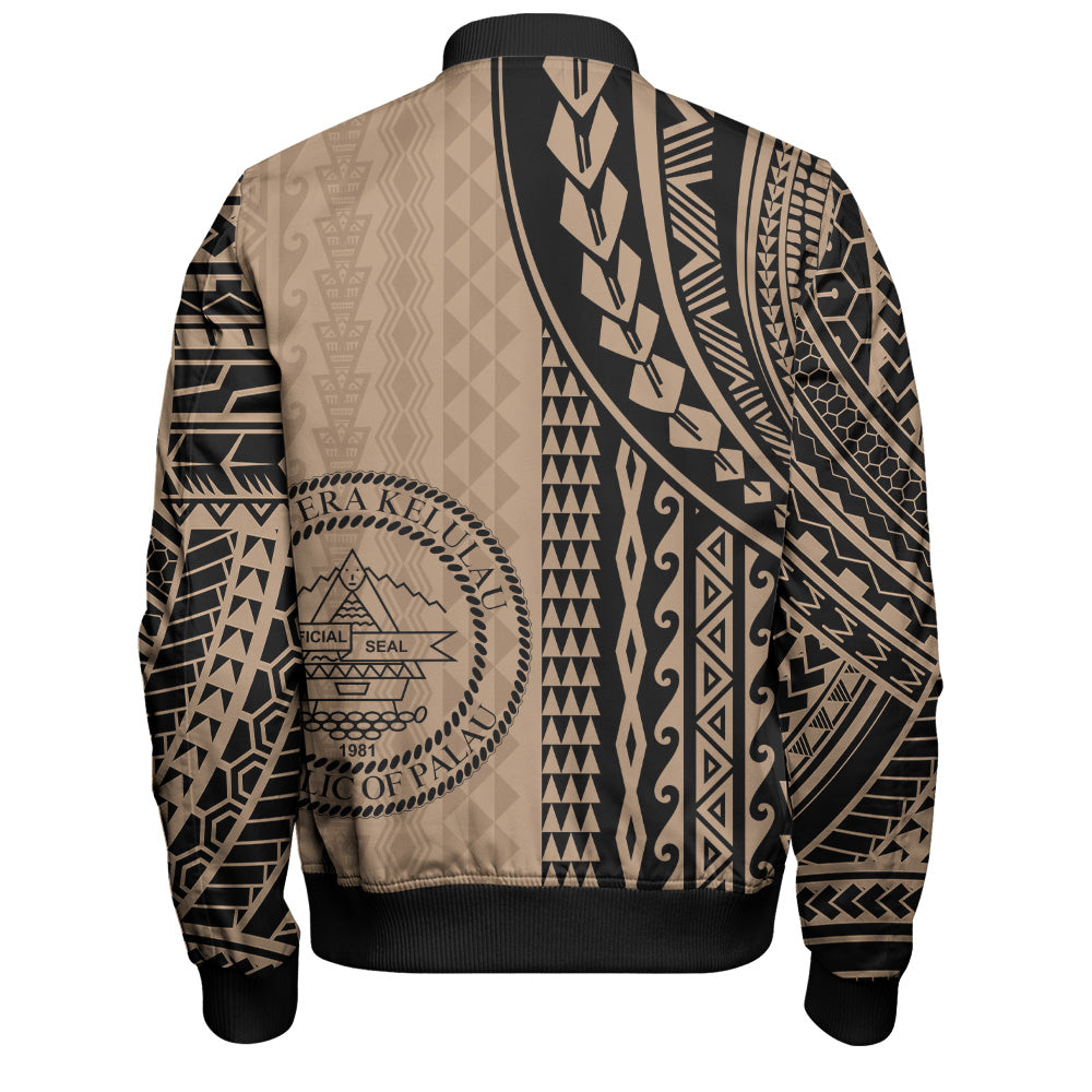 Palau Bomber Jacket Polynesian Tattoo