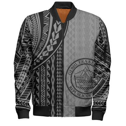 Palau Bomber Jacket Polynesian Tattoo