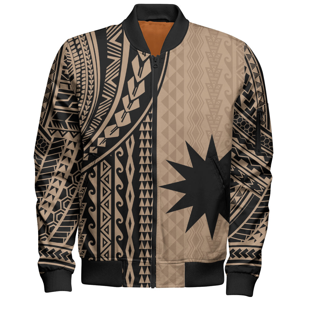 Nauru Bomber Jacket Polynesian Tattoo