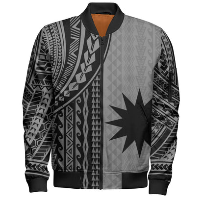 Nauru Bomber Jacket Polynesian Tattoo