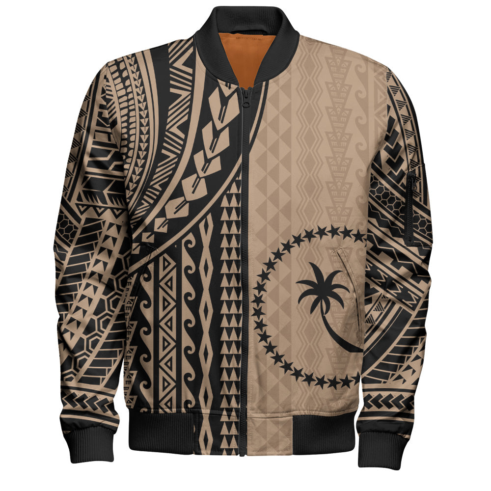 Chuuk State Bomber Jacket Polynesian Tattoo
