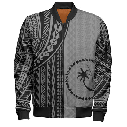 Chuuk State Bomber Jacket Polynesian Tattoo