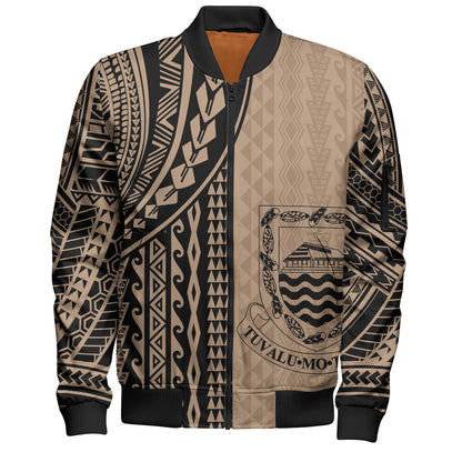 Tuvalu Bomber Jacket Polynesian Tattoo