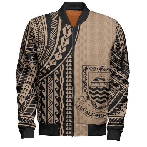 Tuvalu Bomber Jacket Polynesian Tattoo