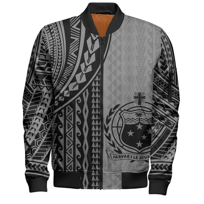 Samoa Bomber Jacket Polynesian Tattoo