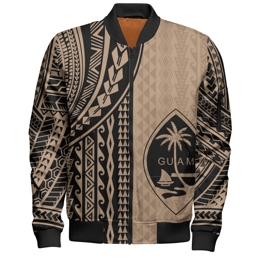 Guam Bomber Jacket Polynesian Tattoo