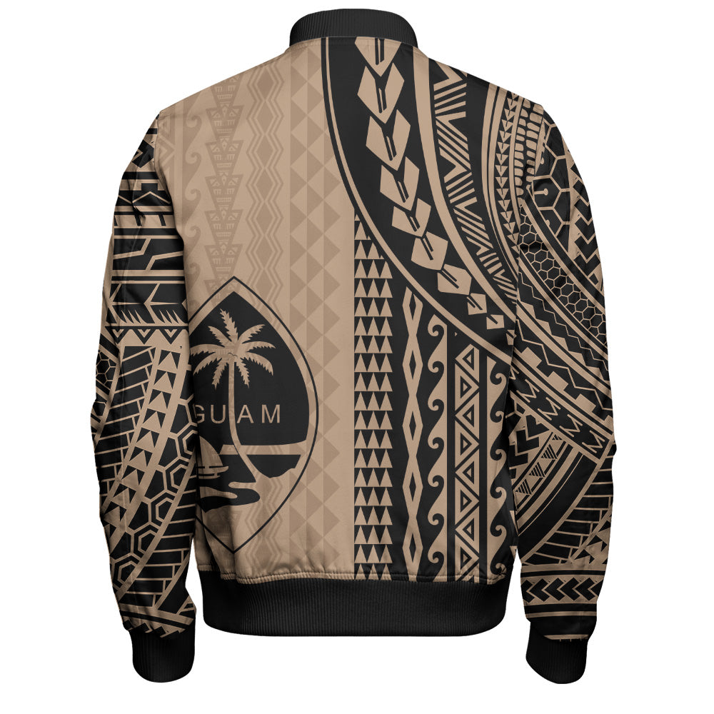 Guam Bomber Jacket Polynesian Tattoo