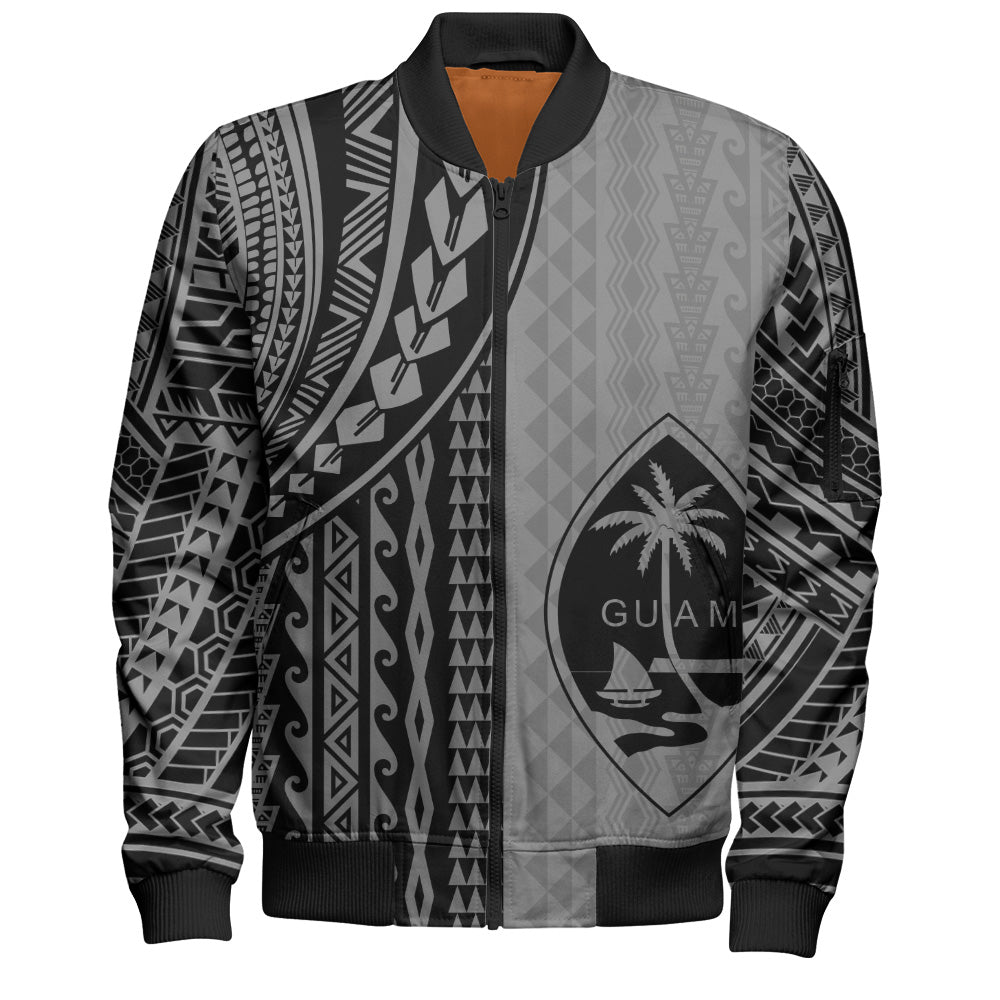 Guam Bomber Jacket Polynesian Tattoo