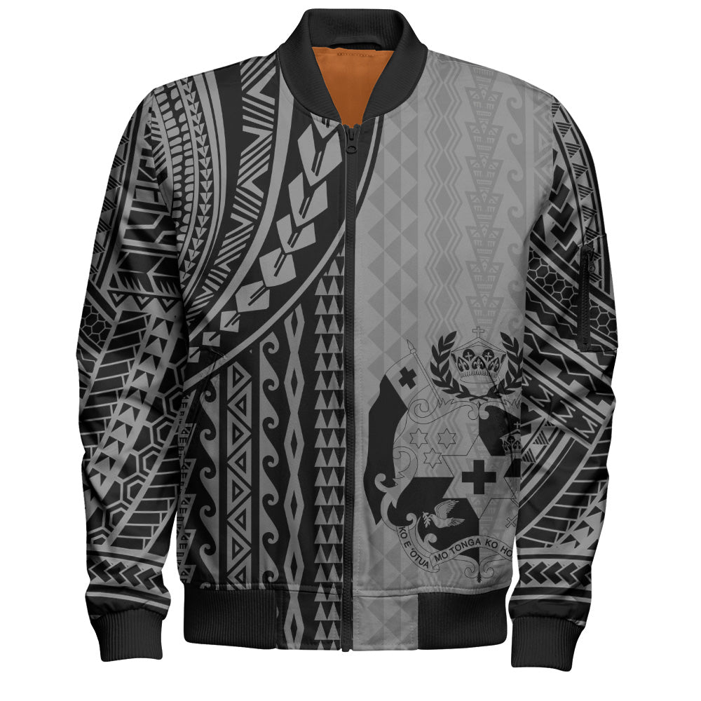Tonga Bomber Jacket Polynesian Tattoo