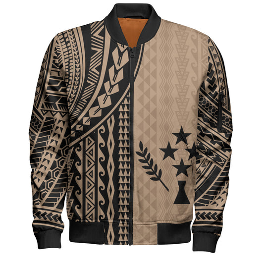 Kosrae Bomber Jacket Polynesian Tattoo