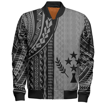 Kosrae Bomber Jacket Polynesian Tattoo