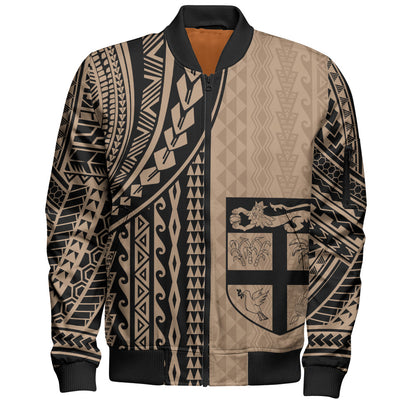 Fiji Bomber Jacket Polynesian Tattoo