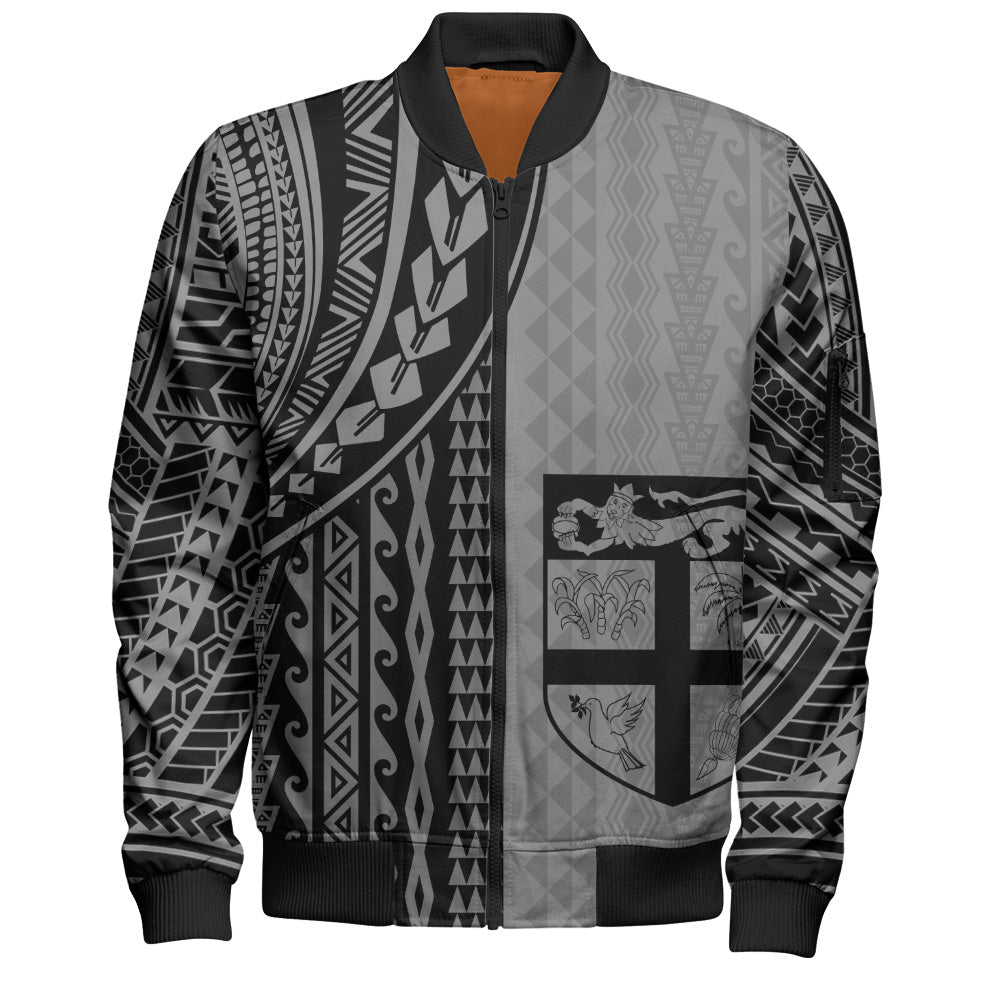 Fiji Bomber Jacket Polynesian Tattoo