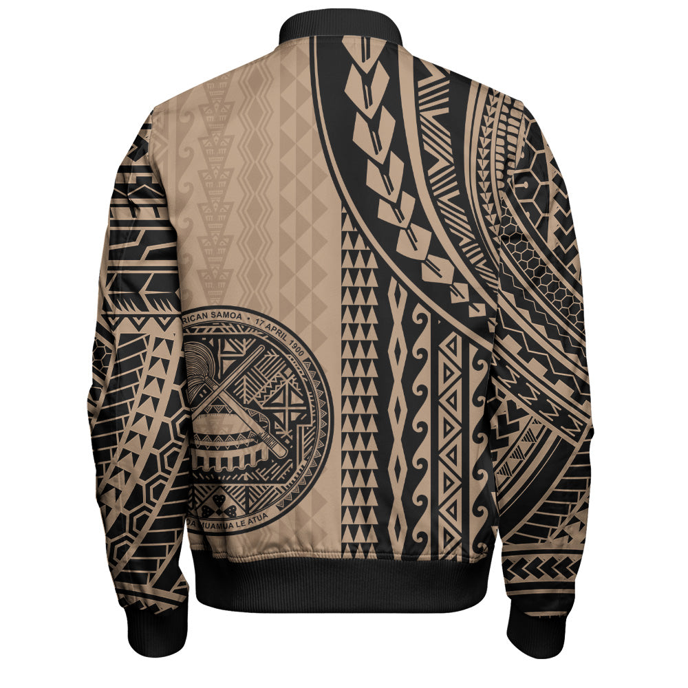 American Samoa Bomber Jacket Polynesian Tattoo