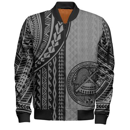 American Samoa Bomber Jacket Polynesian Tattoo