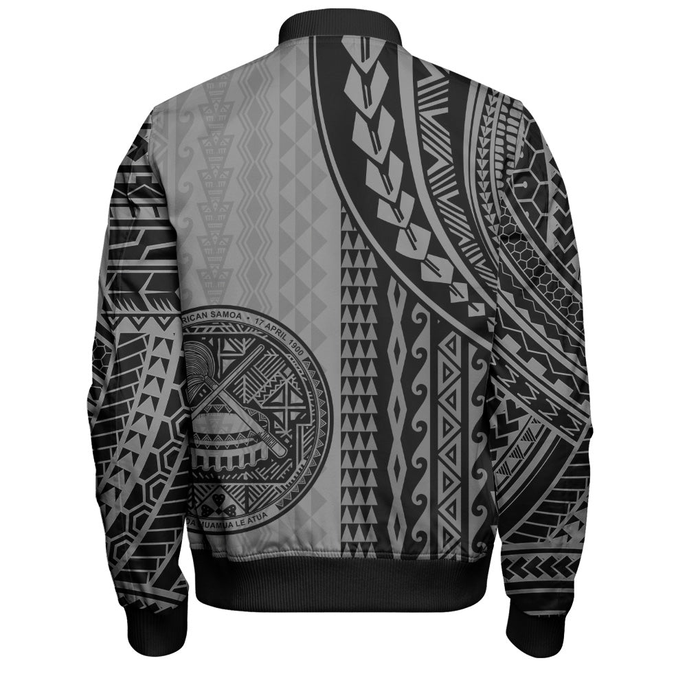 American Samoa Bomber Jacket Polynesian Tattoo