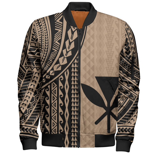 Hawaii Bomber Jacket Kanaka Maoli Polynesian Tattoo