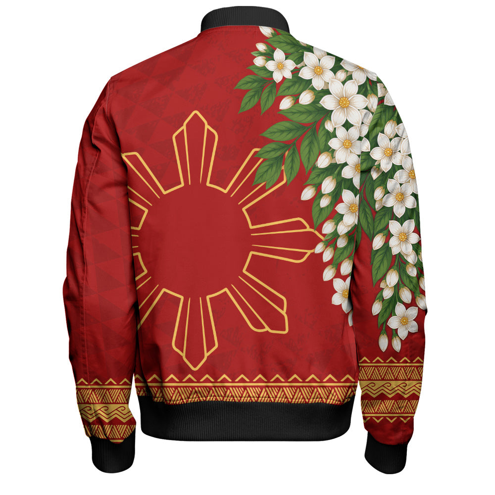 Philippines Filipinos Bomber Jacket Sampaguita Sunshine Bloom Style